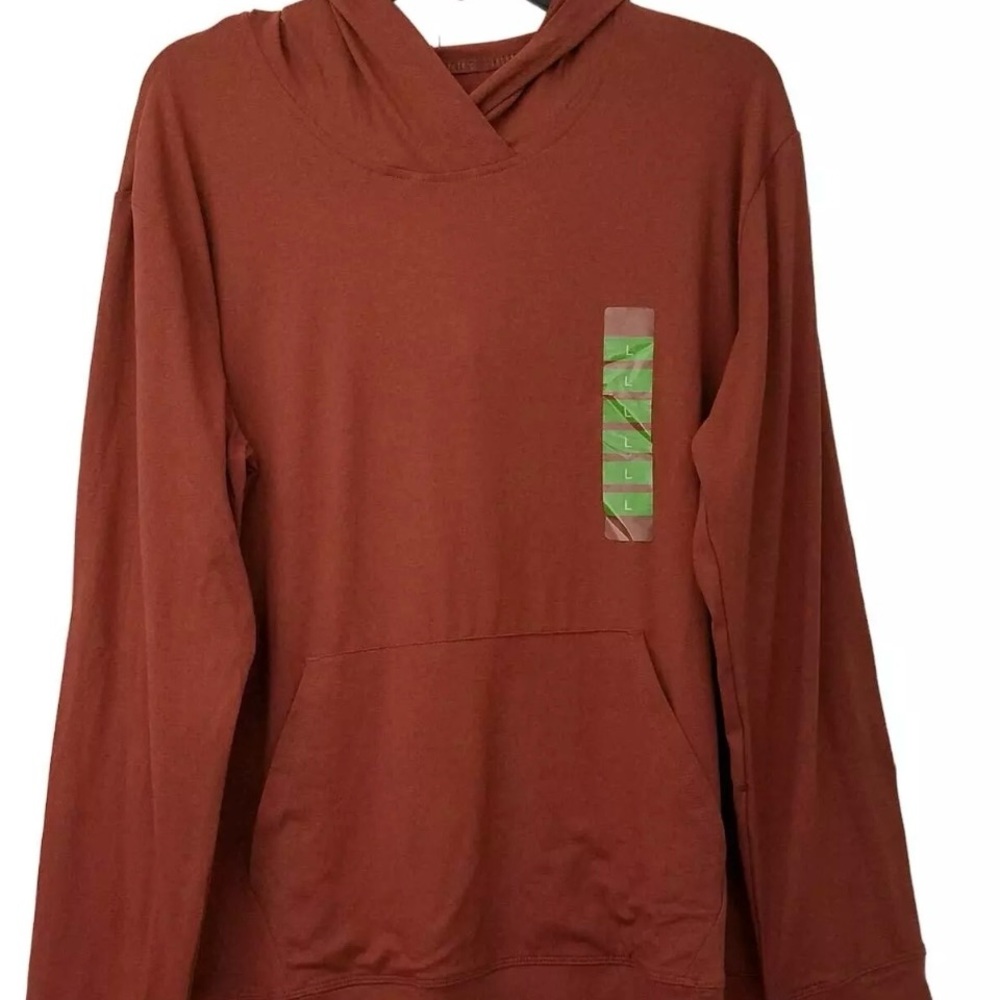 RBX Men's Comfortable, Light-Weight, Rust Colored Hoodie